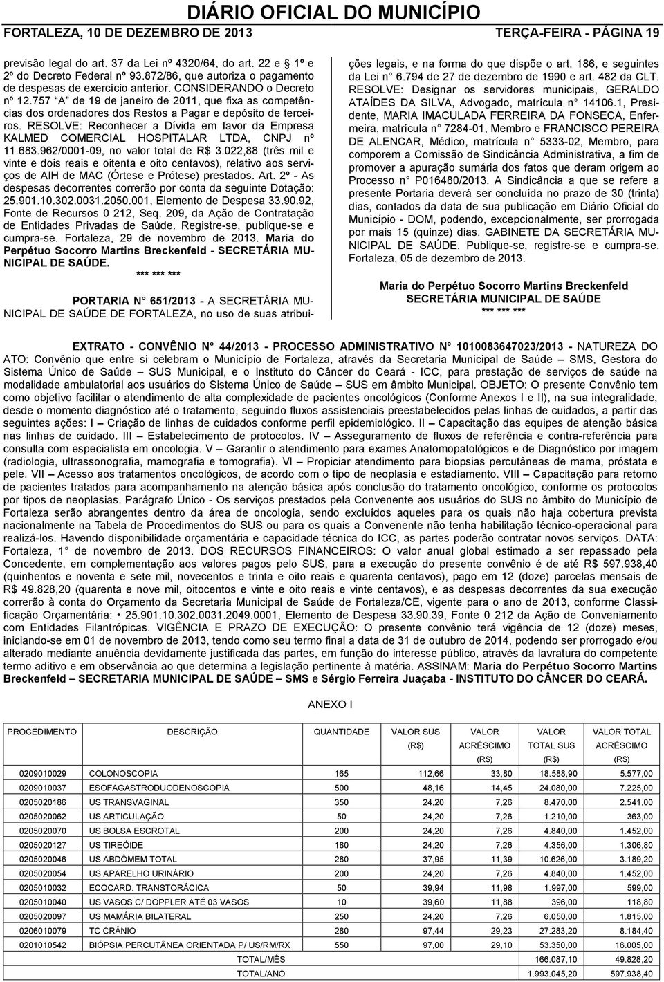 757 A de 19 de janeiro de 2011, que fixa as competências dos ordenadores dos Restos a Pagar e depósito de terceiros.