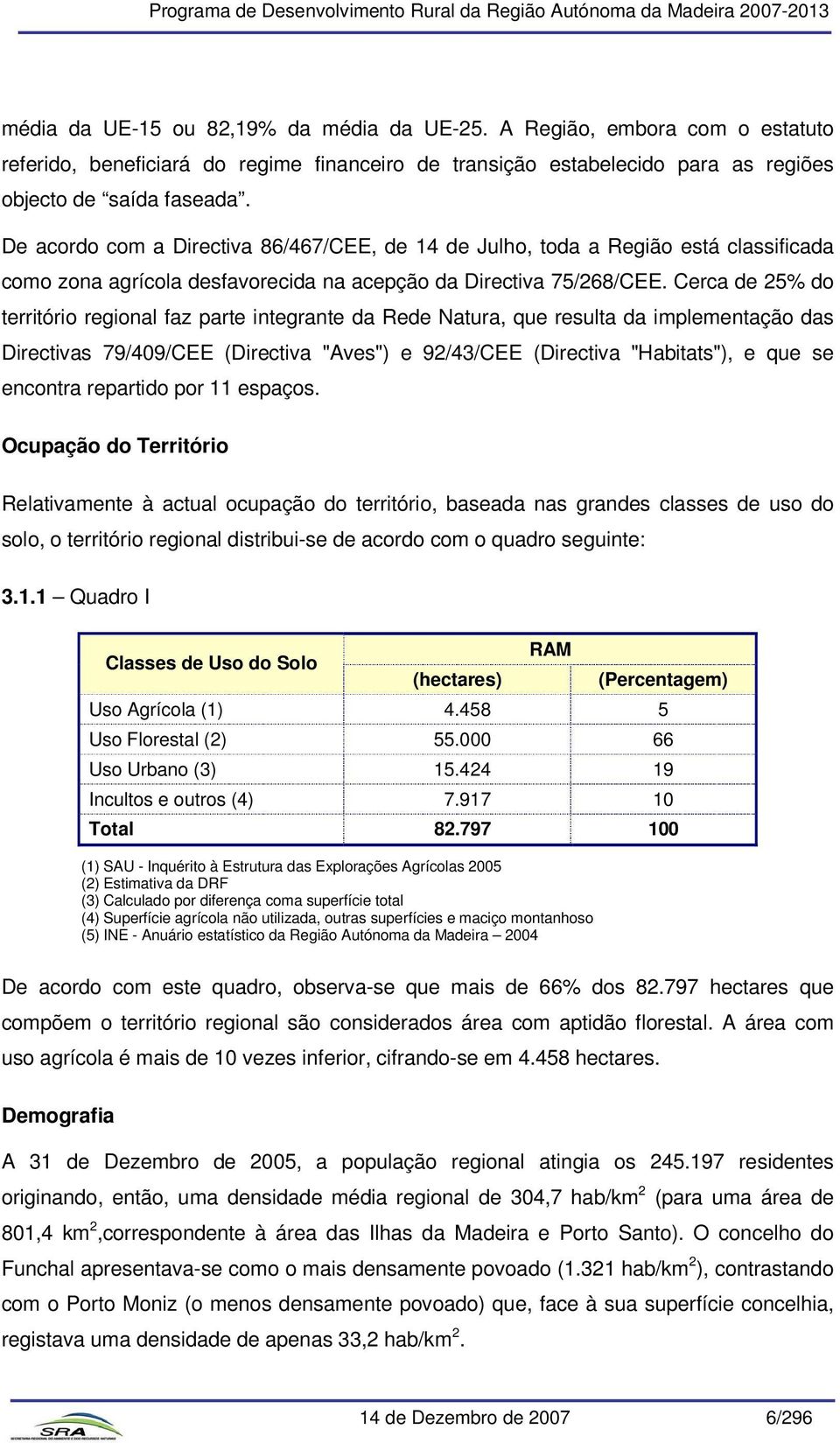 Cerca de 25% do território regional faz parte integrante da Rede Natura, que resulta da implementação das Directivas 79/409/CEE (Directiva "Aves") e 92/43/CEE (Directiva "Habitats"), e que se