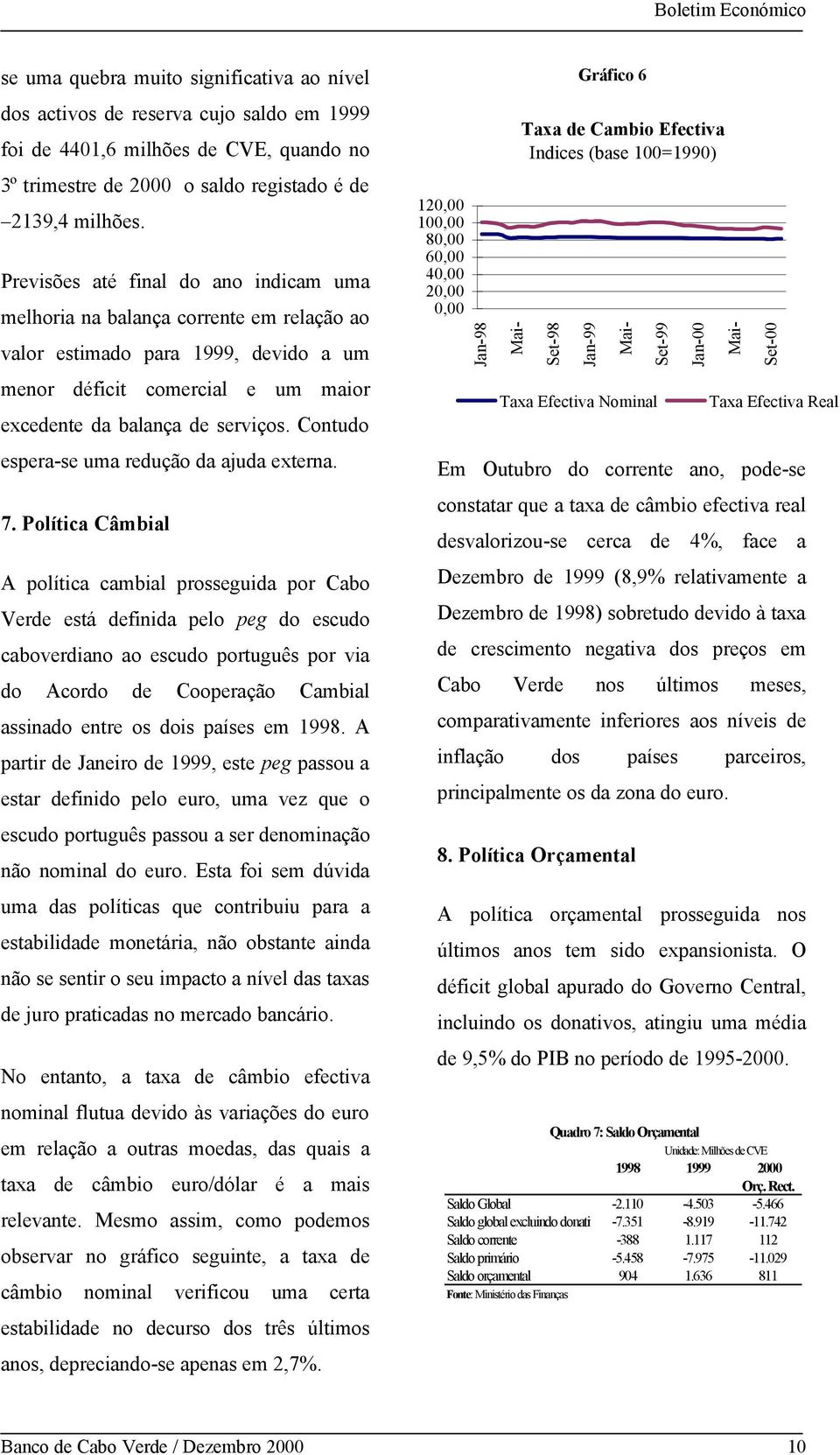 Contudo espera-se uma redução da ajuda externa. 7.