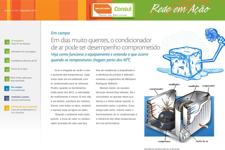 Porém, quando os termômetros estão perto dos 0 o C, a velocidade a eficiência do produto é alterada, comenta o engenheiro da Whirlpool Rodrigues Stähelin.