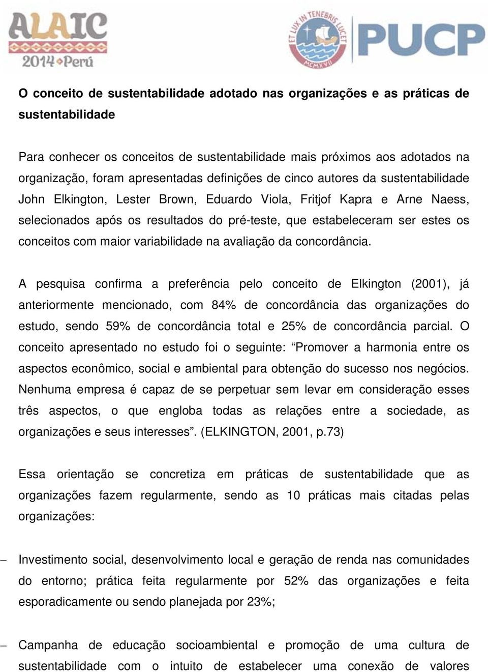 conceitos com maior variabilidade na avaliação da concordância.