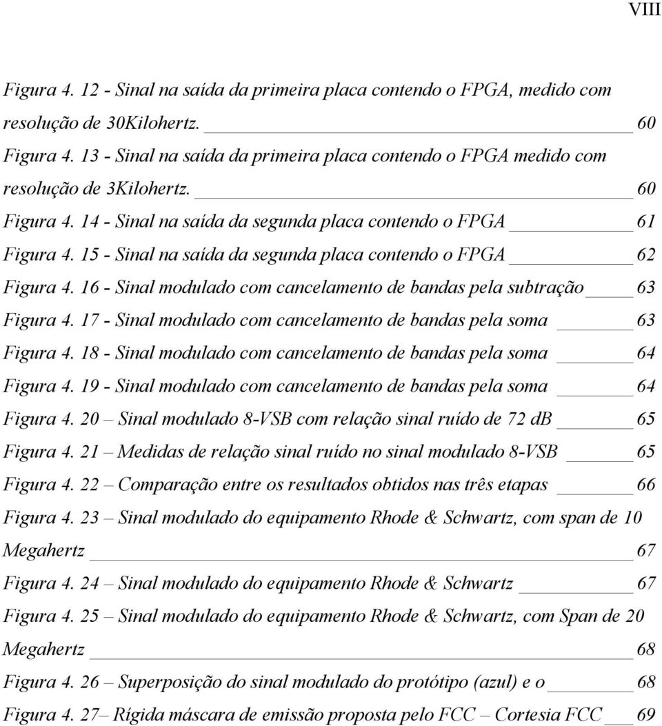 17 - Sinal moulao om anelamento e banas pela soma 63 Figura 4. 18 - Sinal moulao om anelamento e banas pela soma 64 Figura 4. 19 - Sinal moulao om anelamento e banas pela soma 64 Figura 4.