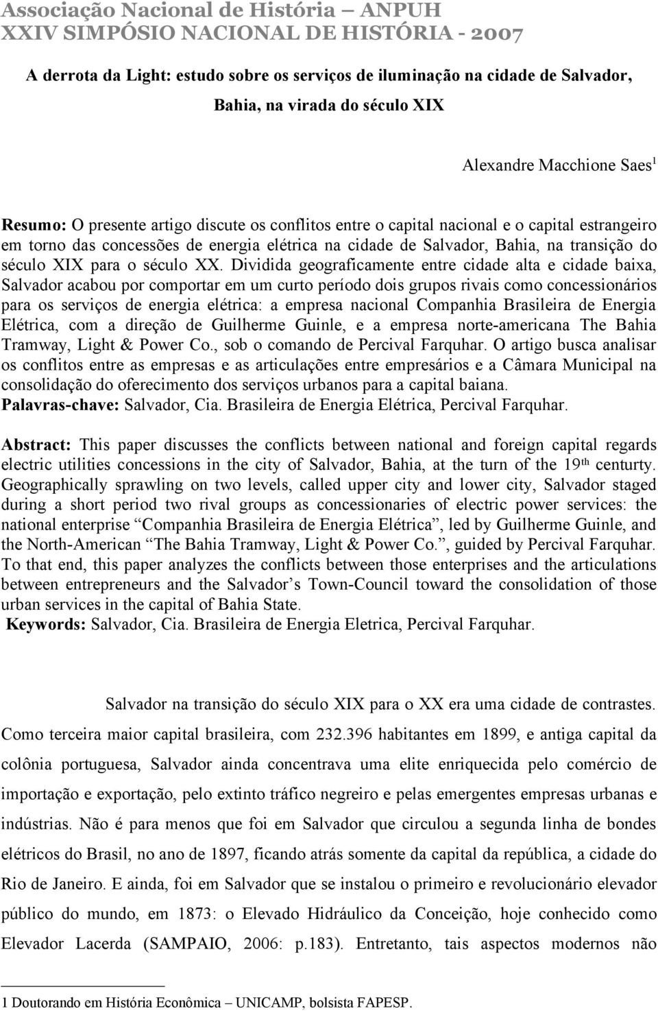 transição do século XIX para o século XX.