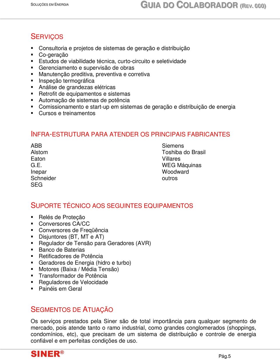 geração e distribuição de energia Cursos e treinamentos INFRA-ES