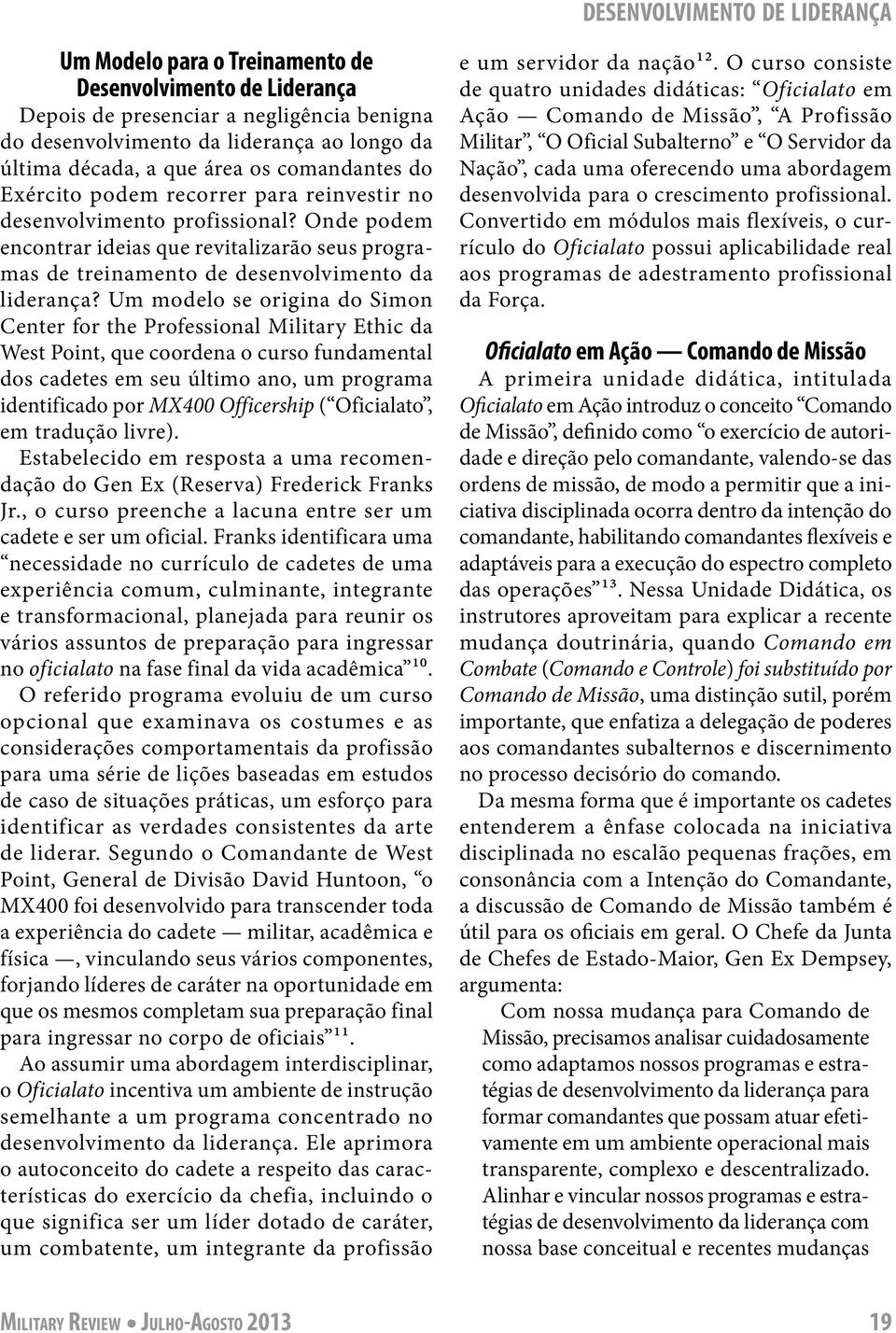 Onde podem encontrar ideias que revitalizarão seus programas de treinamento de desenvolvimento da liderança?