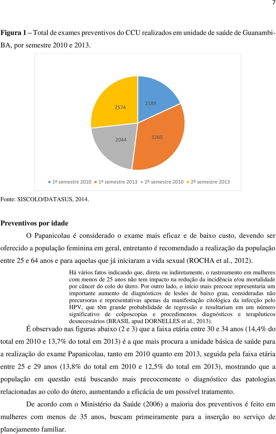 Preventivos por idade O Papanicolau é considerado o exame mais eficaz e de baixo custo, devendo ser oferecido a população feminina em geral, entretanto é recomendado a realização da população entre