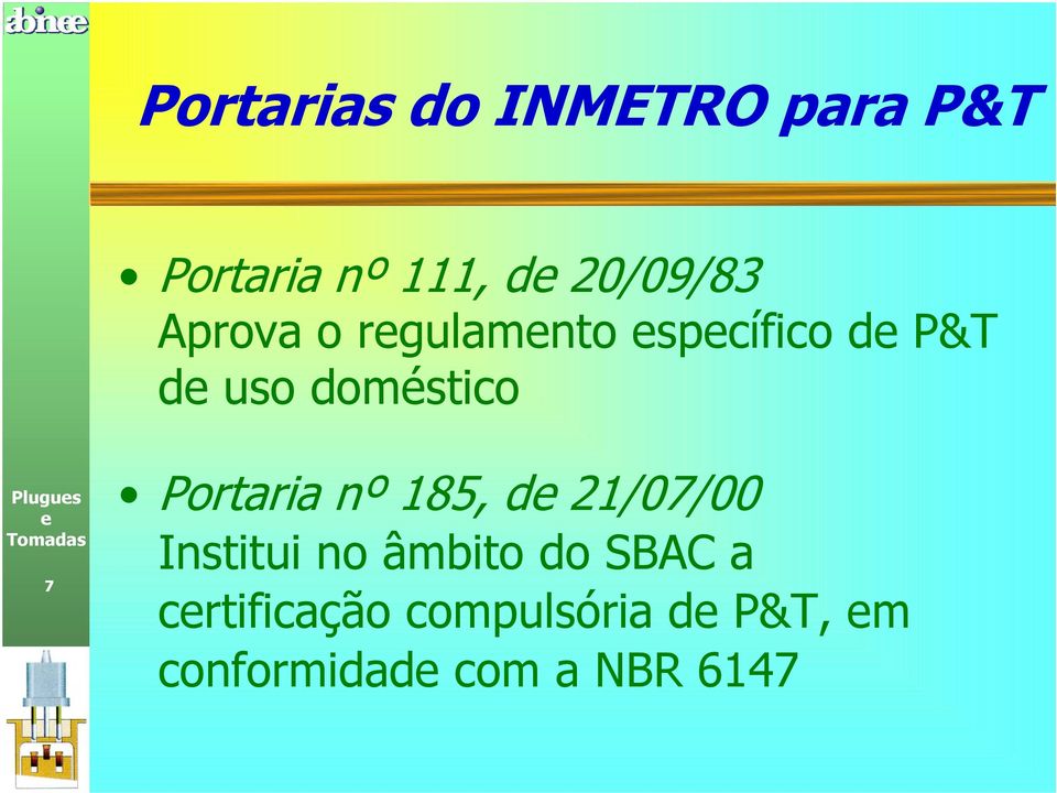 doméstico 7 Portaria nº 185, d 21/07/00 Institui no