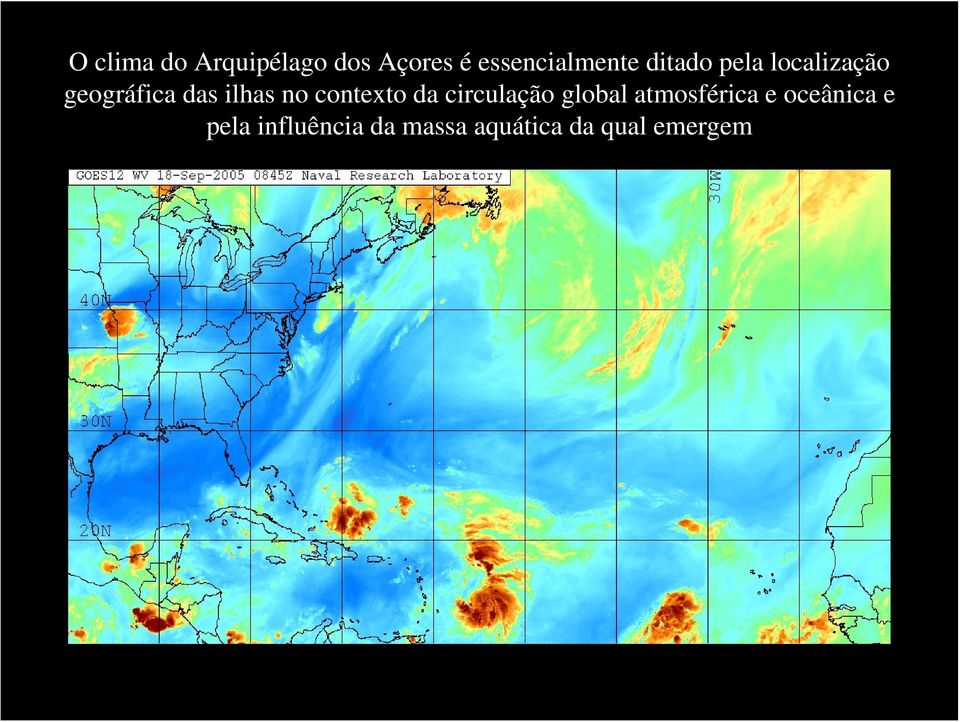 contexto da circulação global atmosférica e