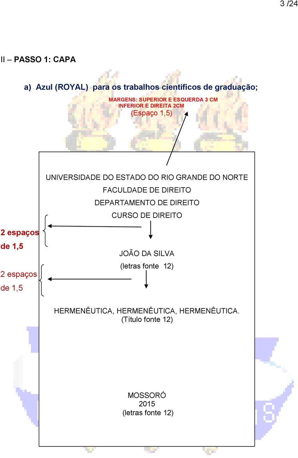 FACULDADE DE DIREITO DEPARTAMENTO DE DIREITO CURSO DE DIREITO 2 espaços de 1,5 2 espaços de 1,5 JOÃO DA