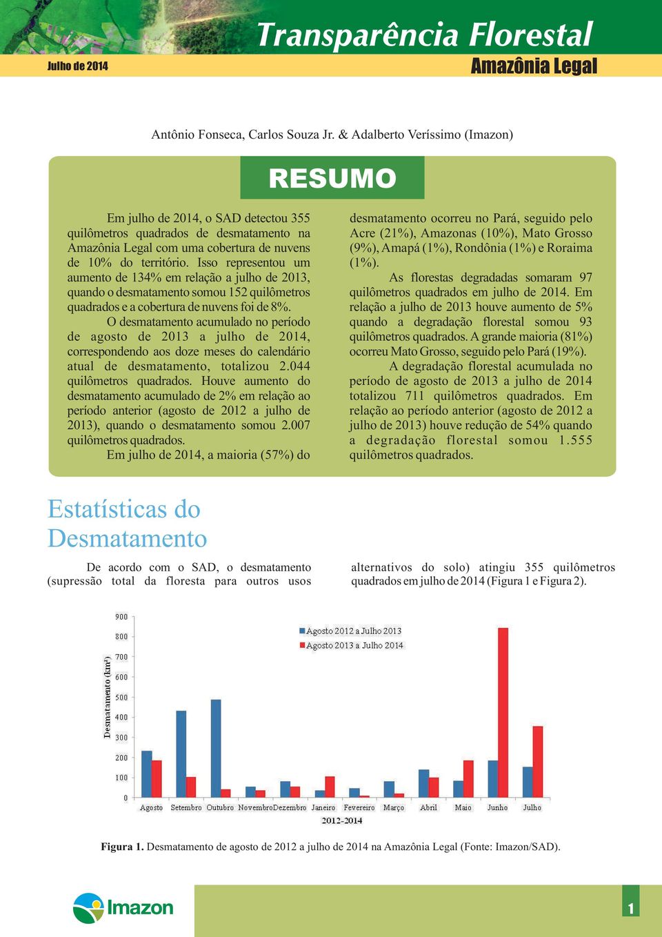 com uma cobertura de nuvens (9%), Amapá (1%), Rondônia (1%) e Roraima de 10% do território. Isso representou um (1%).