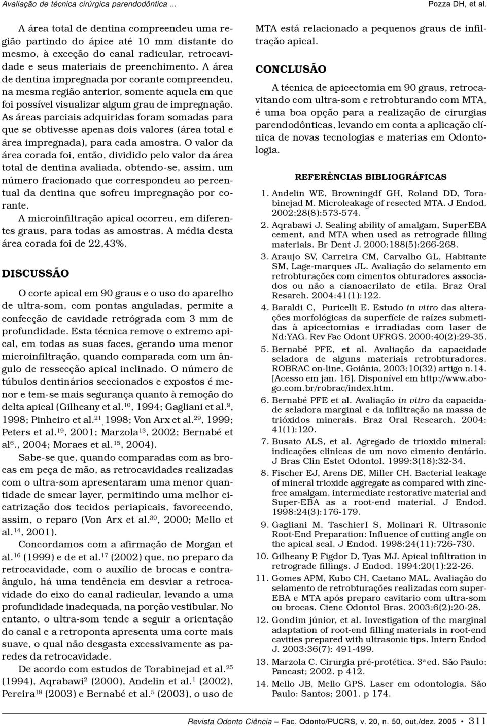 As áreas parciais adquiridas foram somadas para que se obtivesse apenas dois valores (área total e área impregnada), para cada amostra.