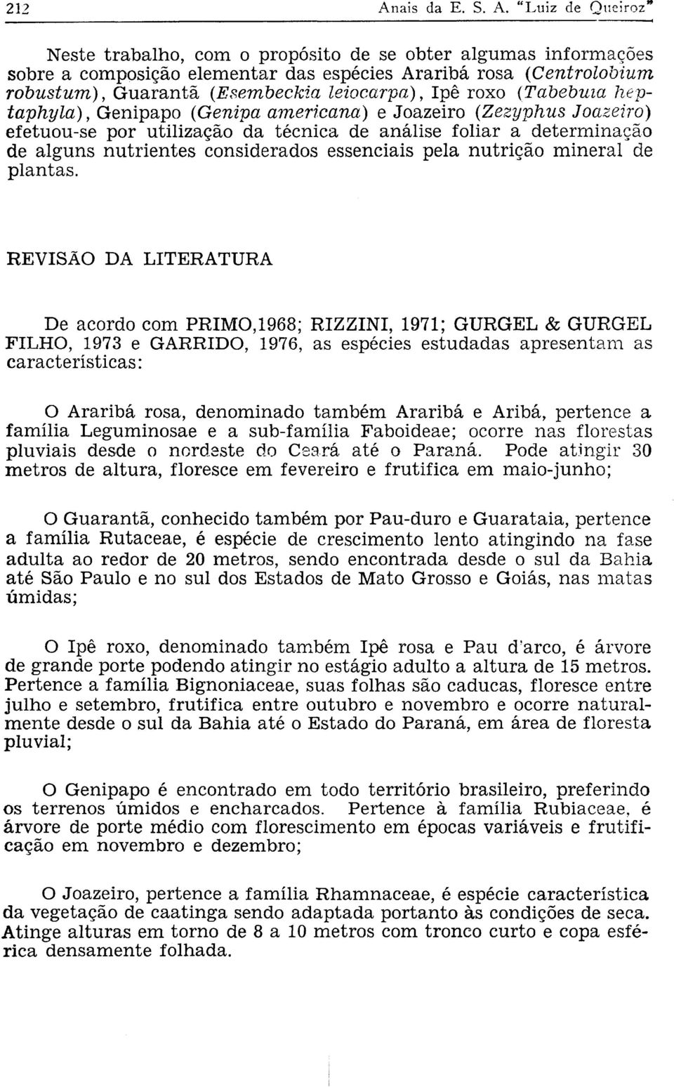 nutrição mineral de plantas.