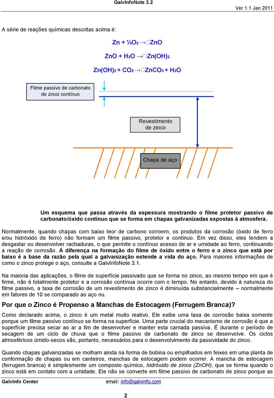 Normalmente, quando chapas com baixo teor de carbono corroem, os produtos da corrosão (óxido de ferro e/ou hidróxido de ferro) não formam um filme passivo, protetor e continuo.