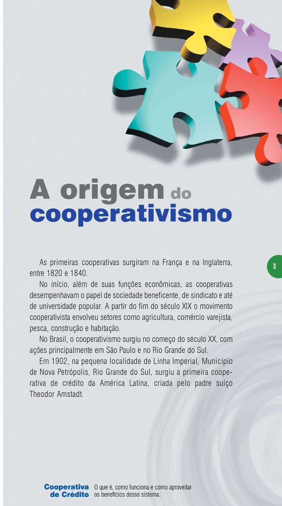 A partir do fim do século XIX o movimento cooperativista envolveu setores como agricultura, comércio varejista, pesca, construção e habitação.