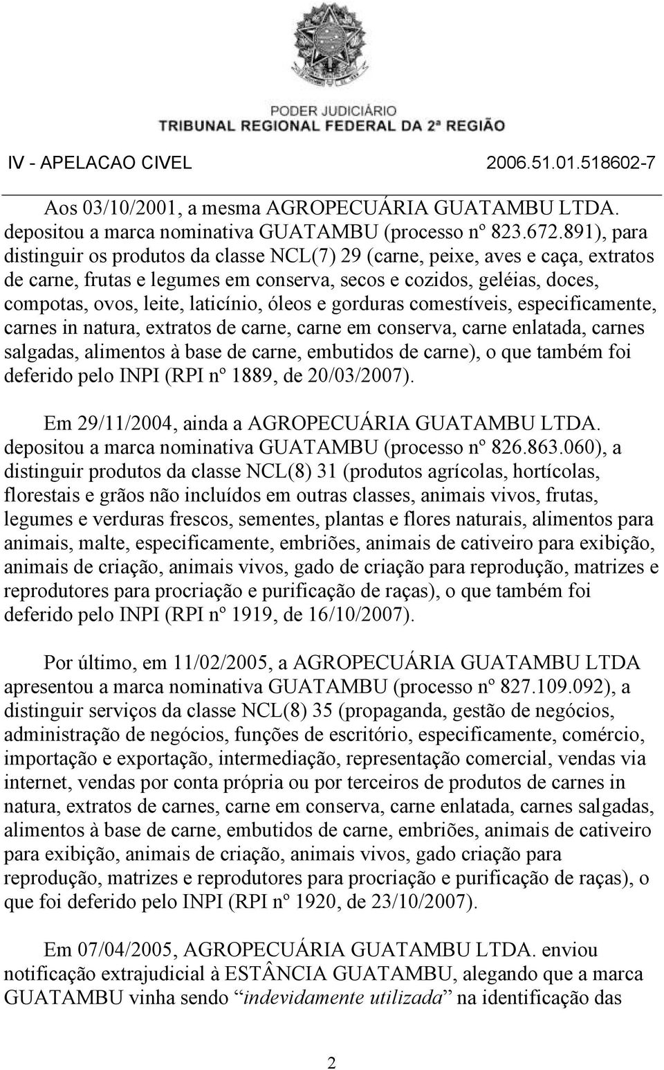 óleos e gorduras comestíveis, especificamente, carnes in natura, extratos de carne, carne em conserva, carne enlatada, carnes salgadas, alimentos à base de carne, embutidos de carne), o que também