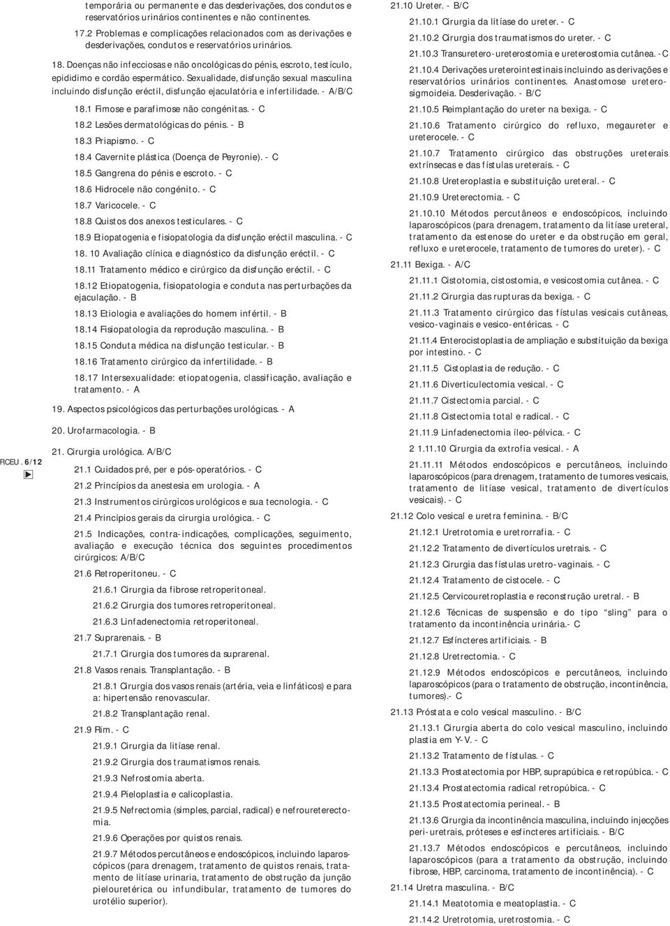 Doenças não infecciosas e não oncológicas do pénis, escroto, testículo, epididimo e cordão espermático.