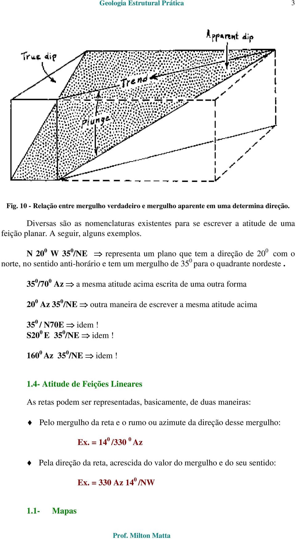 35 0 /70 0 Az a mesma atitude acima escrita de uma outra forma 20 0 Az 35 0 /NE outra maneira de escrever a mesma atitude acima 35 0 / N70E idem! S20 0 E 35 0 /NE idem! 16