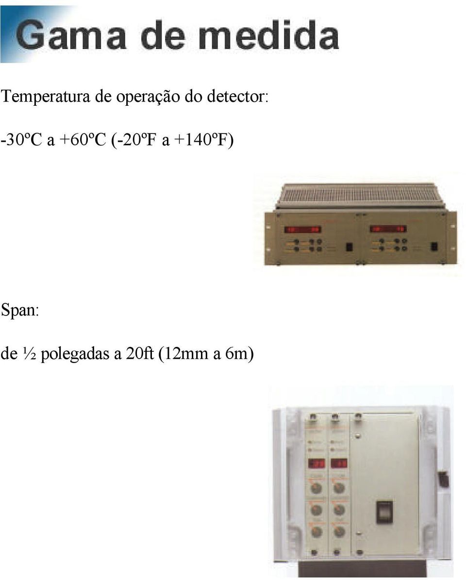 (-20ºF a +140ºF) Span: de