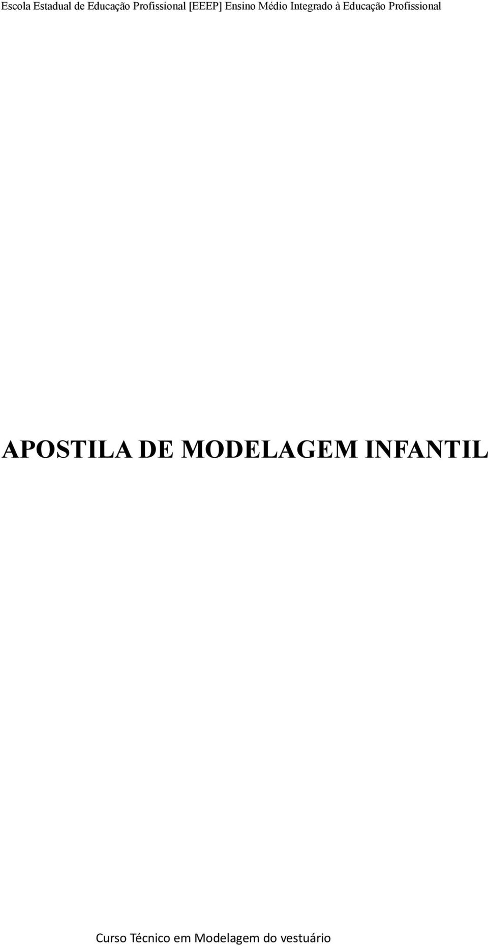 Profissional APOSTILA DE MODELAGEM