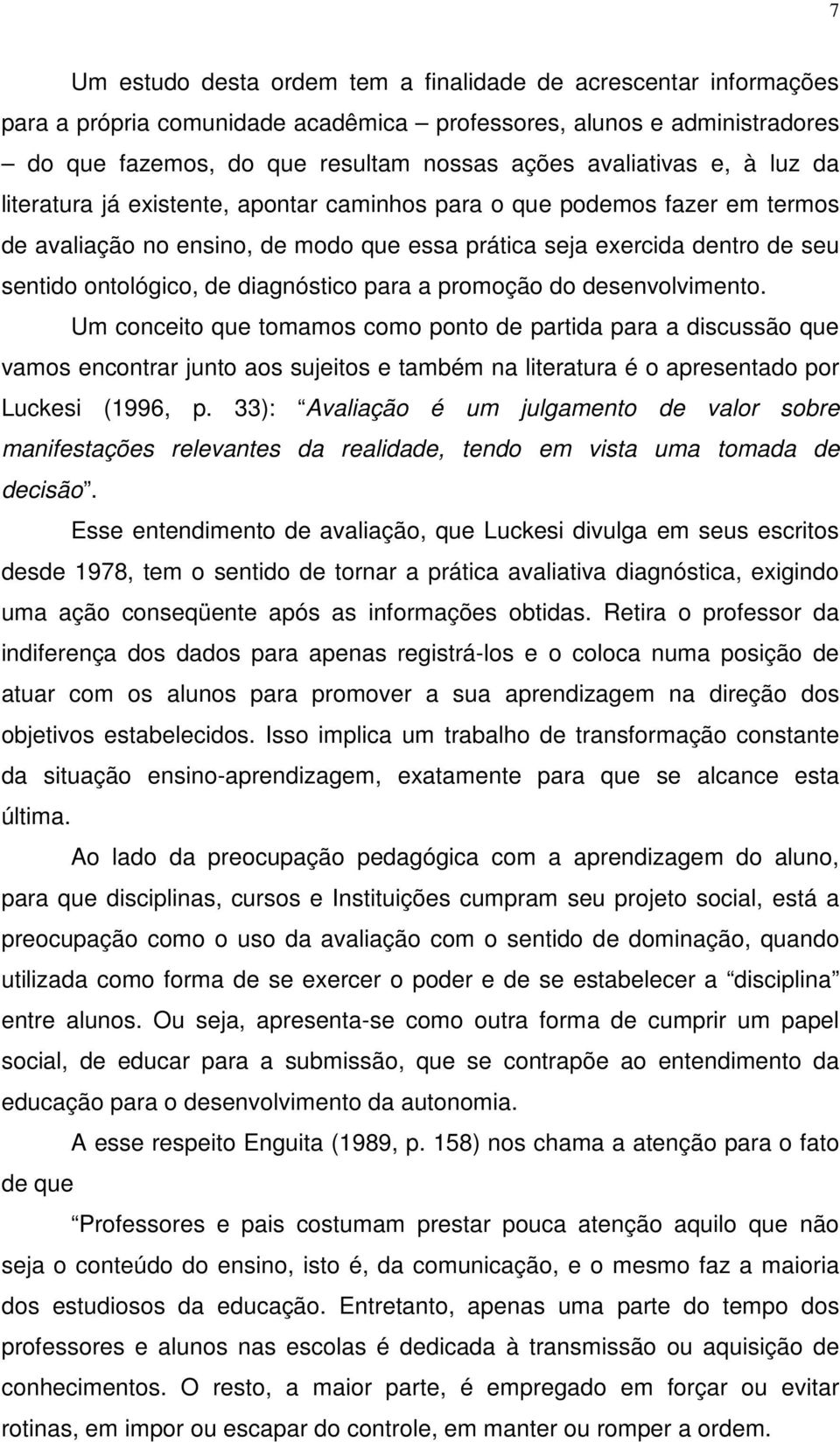 diagnóstico para a promoção do desenvolvimento.