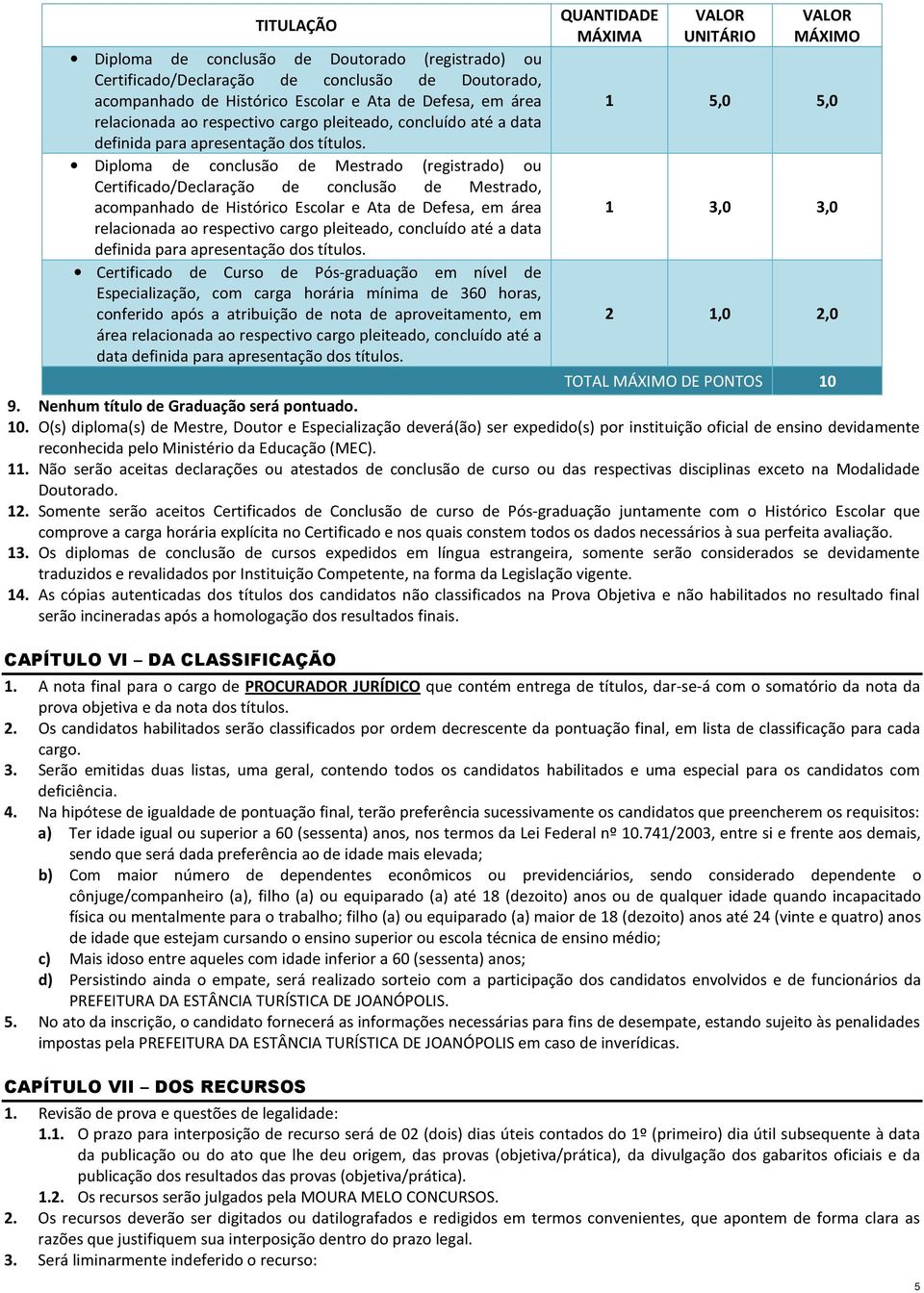 Diploma de conclusão de Mestrado (registrado) ou Certificado/Declaração de conclusão de Mestrado, acompanhado de Histórico Escolar e Ata de Defesa, em área relacionada ao respectivo cargo 