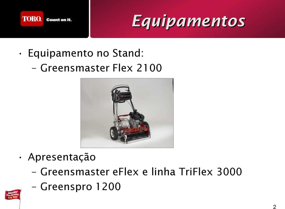 Apresentação Greensmaster eflex