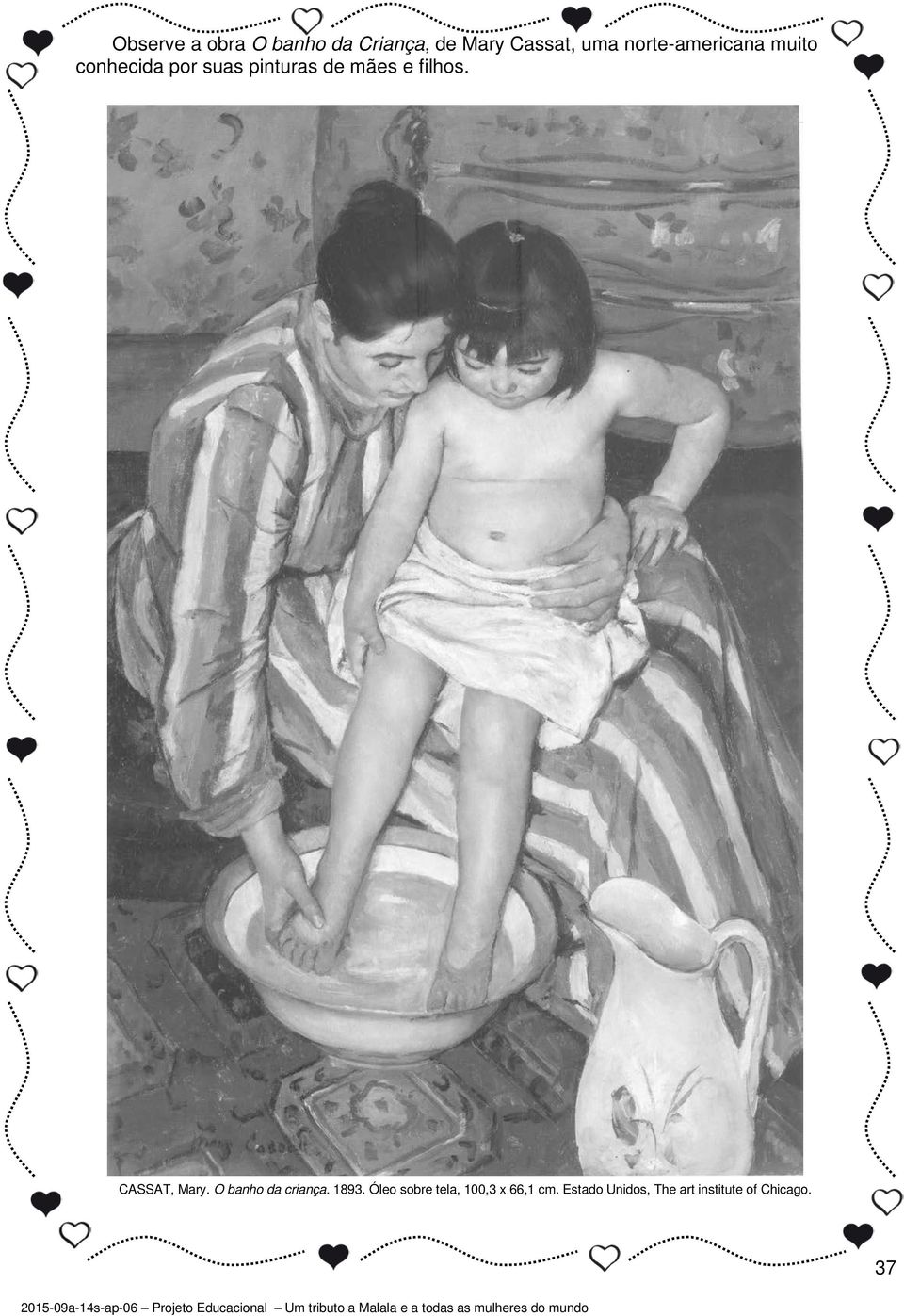 filhos. CASSAT, Mary. O banho da criança. 1893.