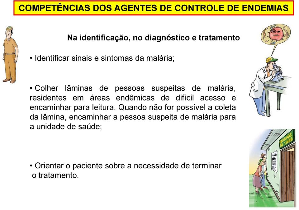 de difícil acesso e encaminhar para leitura.