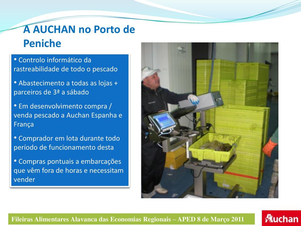 França Comprador em lota durante todo período de funcionamento desta Compras pontuais a embarcações que