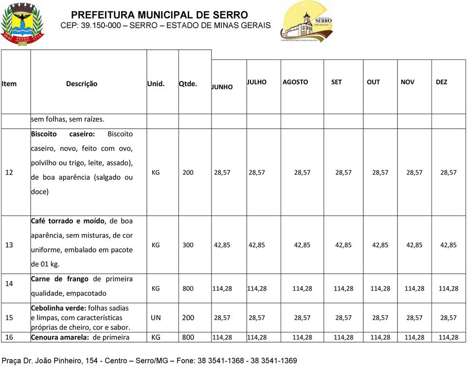 e moído, de boa 13 14 aparência, sem misturas, de cor uniforme, embalado em pacote de 01 kg.