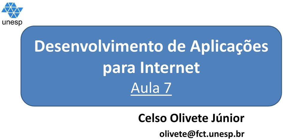 Internet Aula 7 Celso
