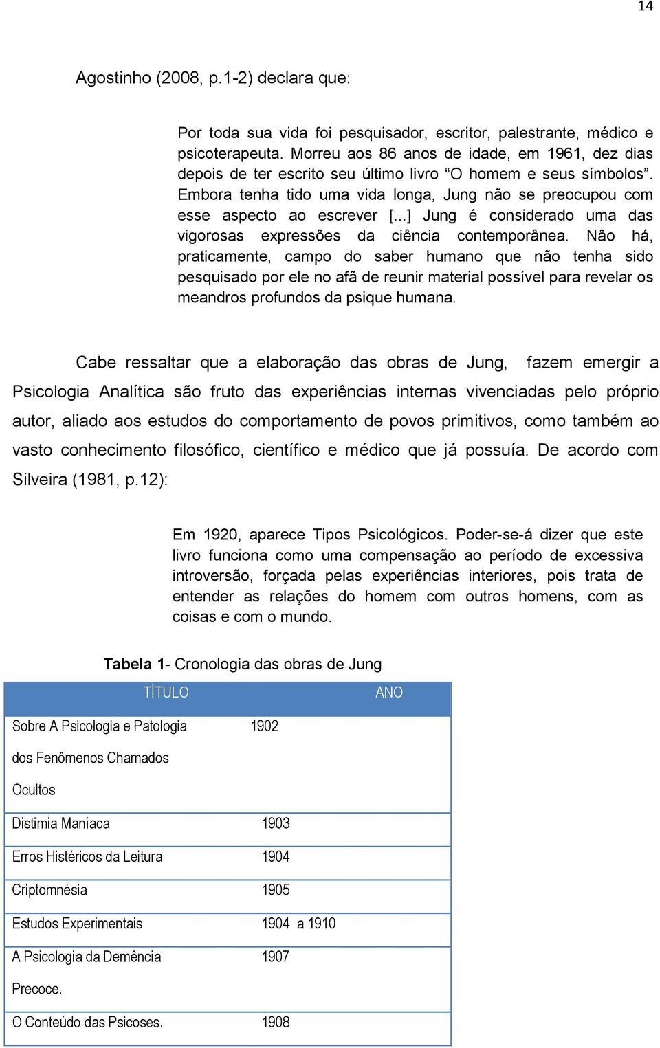 ..] Jung é considerado uma das vigorosas expressões da ciência contemporânea.