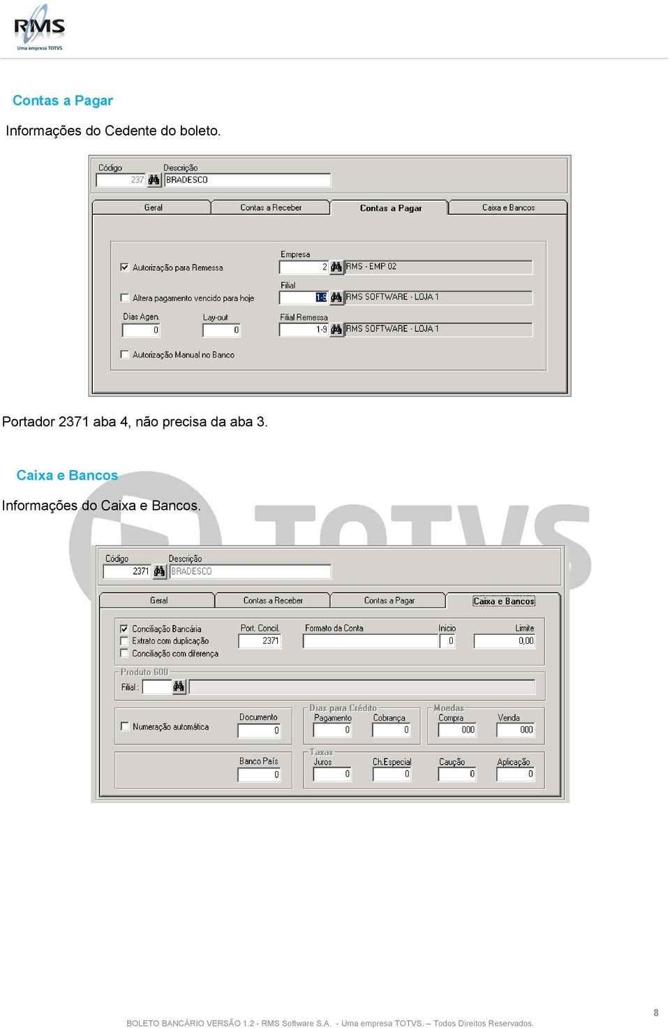 Portador 2371 aba 4, não precisa