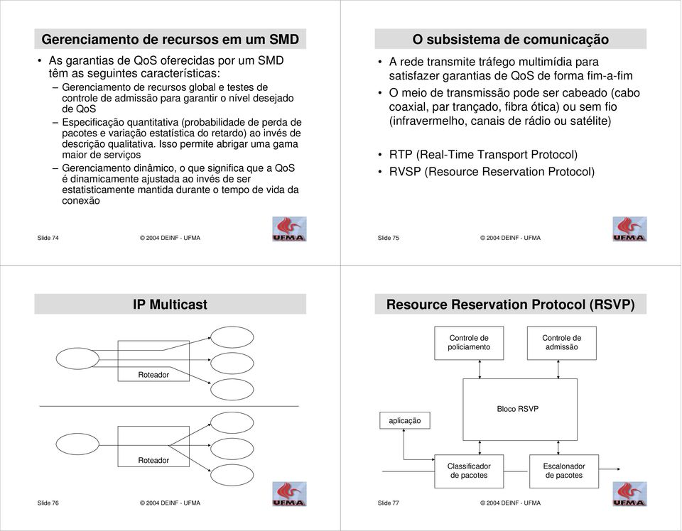 Isso permite abrigar uma gama maior de serviços Gerenciamento dinâmico, o que significa que a QoS é dinamicamente ajustada ao invés de ser estatisticamente mantida durante o tempo de vida da conexão