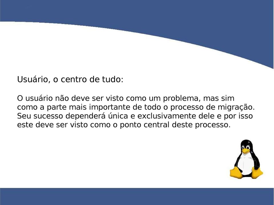 processo de migração.