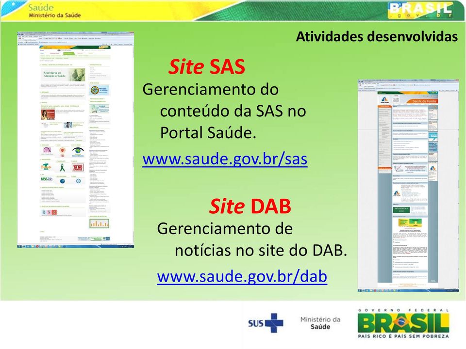 br/sas Site DAB Gerenciamento de notícias