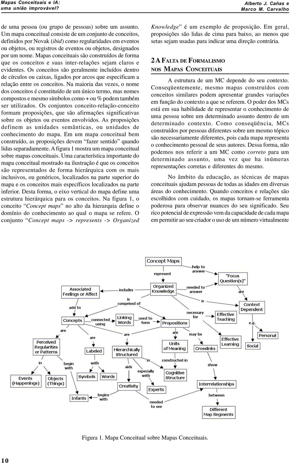 Mapas conceituais são construídos de forma que os conceitos e suas inter-relações sejam claros e evidentes.