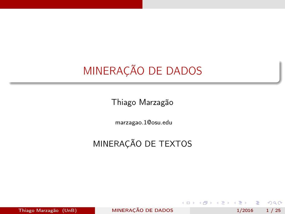edu MINERAÇÃO DE TEXTOS Thiago