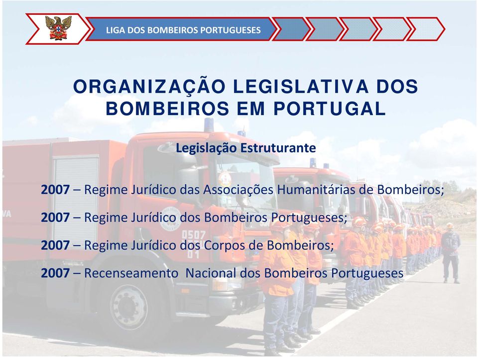 Bombeiros; 2007 Regime Jurídico dos Bombeiros Portugueses; 2007 Regime