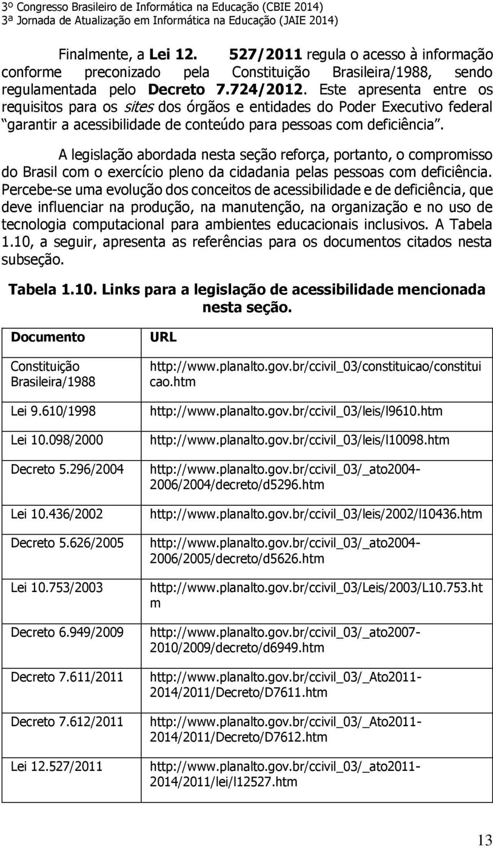 A legislação abordada nesta seção reforça, portanto, o compromisso do Brasil com o exercício pleno da cidadania pelas pessoas com deficiência.