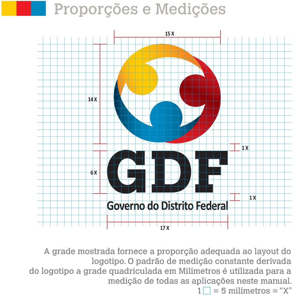 O padrão de medição constante derivada do logotipo a grade quadriculada em