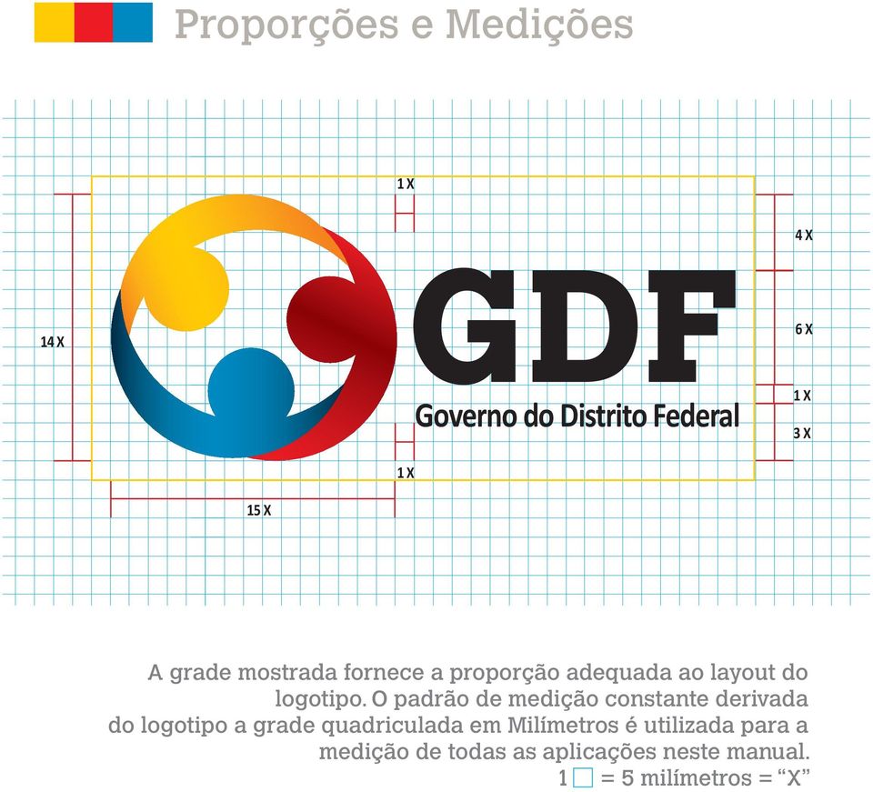 O padrão de medição constante derivada do logotipo a grade quadriculada em