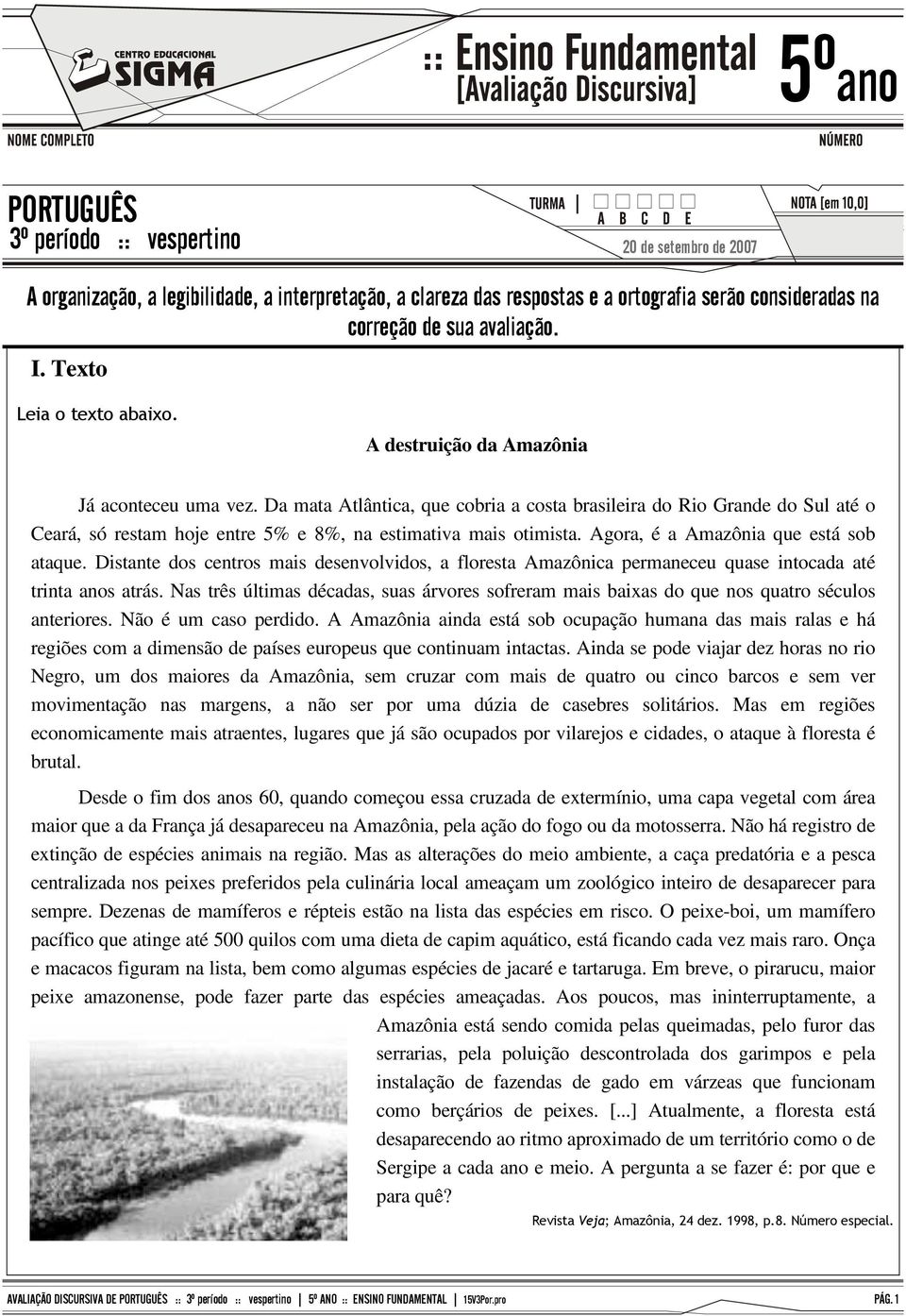 Da mata Atlântica, que cobria a costa brasileira do Rio Grande do Sul até o Ceará, só restam hoje entre 5% e 8%, na estimativa mais otimista. Agora, é a Amazônia que está sob ataque.