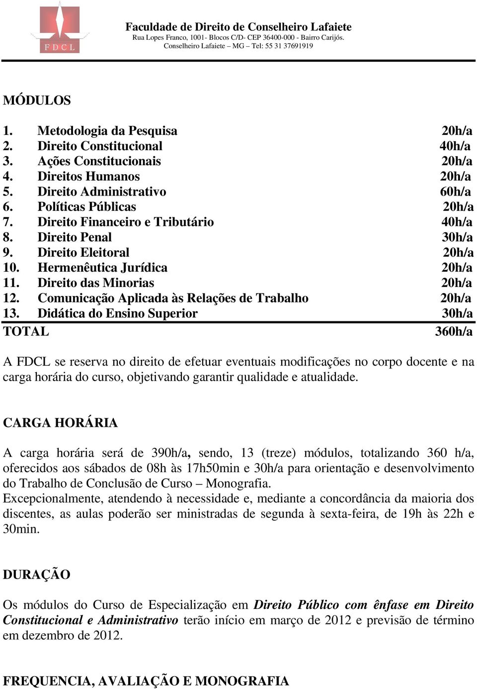 Comunicação Aplicada às Relações de Trabalho 20h/a 13.