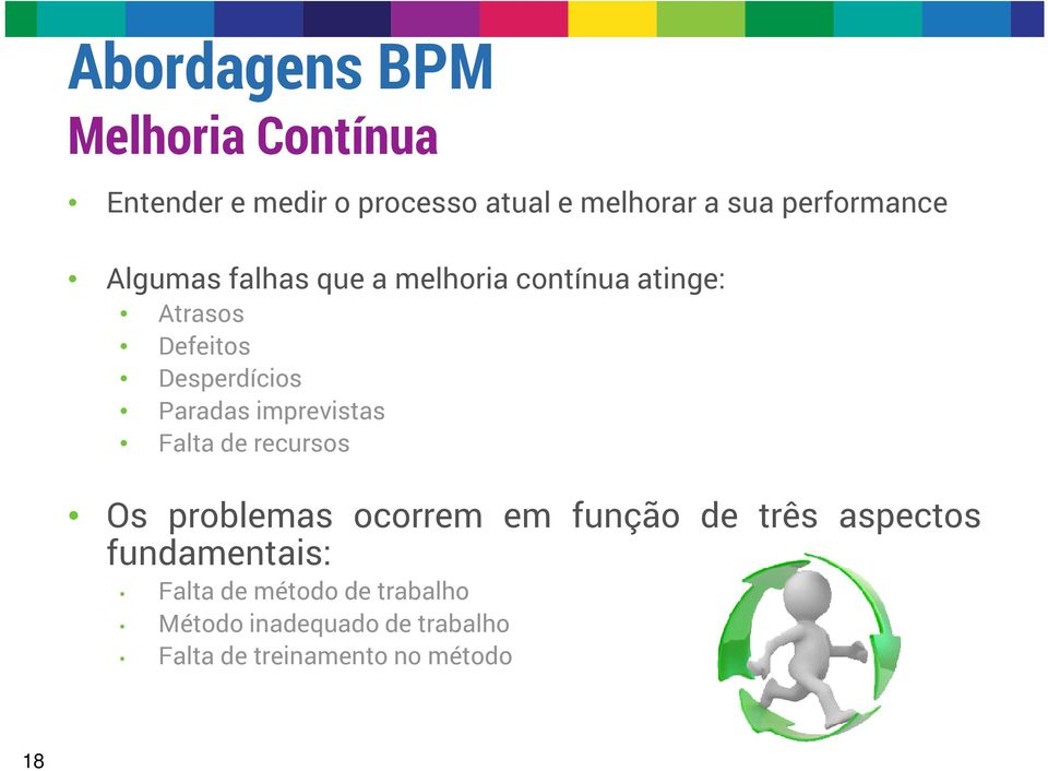 Paradas imprevistas Falta de recursos Os problemas ocorrem em função de três aspectos