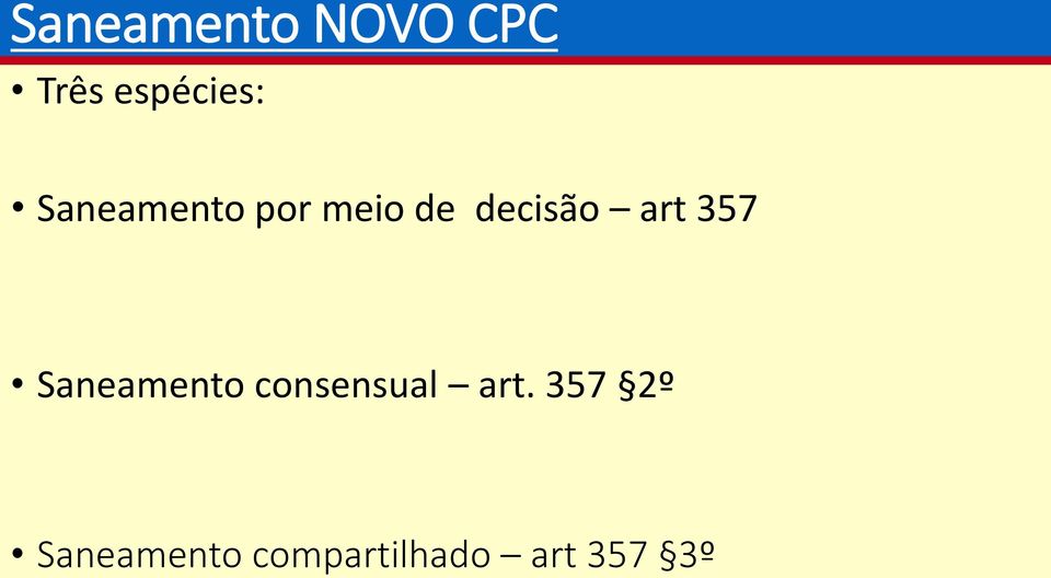 357 Saneamento consensual art.