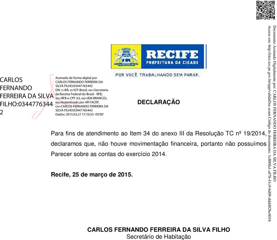 seam Código do documento: 1c800fa1-af78-41c9-bd09-dddd82bc601b ou=secretaria Receita Federal do Brasil -