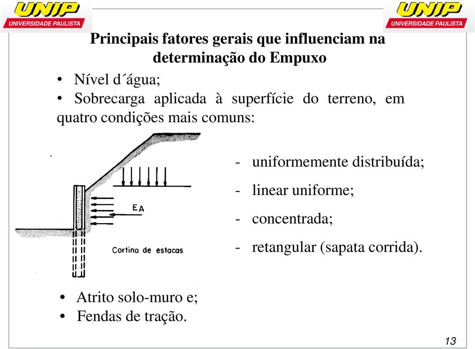 mais comuns: - uniformemente distribuída; - linear uniforme; -