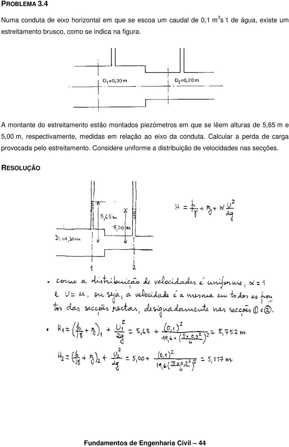 como se indica na figura.