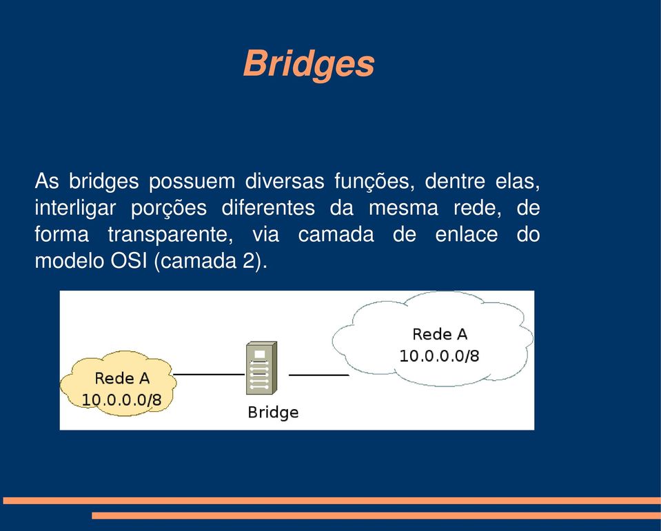 diferentes da mesma rede, de forma